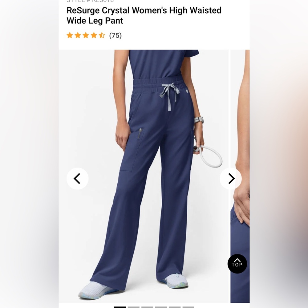 Resurge High Waisted Wide Leg Scrubs
